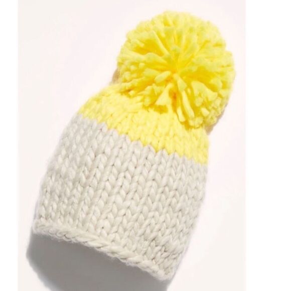 NWT Free People Cozy Up Color Block Pom Beanie - Picture 4 of 5